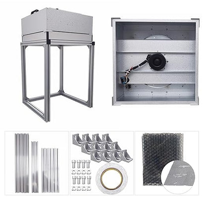 INTSUPERMAI Vertical Laminar Flow Hood Air Flow Clean Bench Workstation with HEPA Filter Lab Fume Hood Air Volume 294-411 cfm Dust Free Room Workshop for Phone LCD Repair Workshop Laboratory 110V