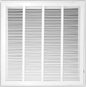 Venti Air 24" X 24" Steel Return Air Filter Grille - Removable Face/Door for 1 inch Filters - HVAC Duct Cover Grill (2-3 Business Day Delivery) [Outer Dimension: 26.5"W X 26.5" H]