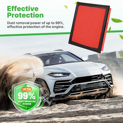 Engine+Cabin Air Filters Fit for Avalon 19-22, Camry 18-22, Highlander 20-26, RAV4 19-25, ES350 19-25 (Not Fit Hybrid) Engine Air Filter Replace Cabin Air Filter Accessories# CA12377 CF12157