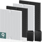5510 5520 Replacement Filter Q for WINIX 5510 5520 PlasmaWave Air Purifier, H13 True HEPA and Activated Carbon Filter Combo Pack, Part # 1712-0123-00, 2 Set
