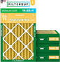 Filterbuy 16x25x4 Air Filter MERV 11 Superior Pet & Allergy Defense (4-Pack), Electrostatic Pleated HVAC AC Furnace Filters Replacement, Made in USA (Actual Size: 15.50 x 24.50 x 3.63)