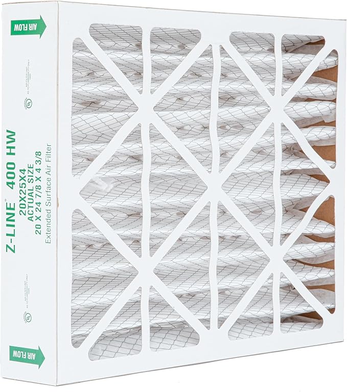 Glasfloss ZL 20x25x4 MERV 10 Air Cleaner Filter replacements for Honeywell FC100A1037, FC100 Air Filters. 2 Pack. Exact Size: 20 x 24-7/8 x 4-3/8