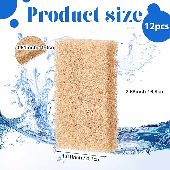 12 Pcs Ammonia Remover Inserts Compatible with Flex/spec/evo, Replacement Aquarium Filter Media for Freshwater and Saltwater Aquariums, Removing and Reducing Ammonia
