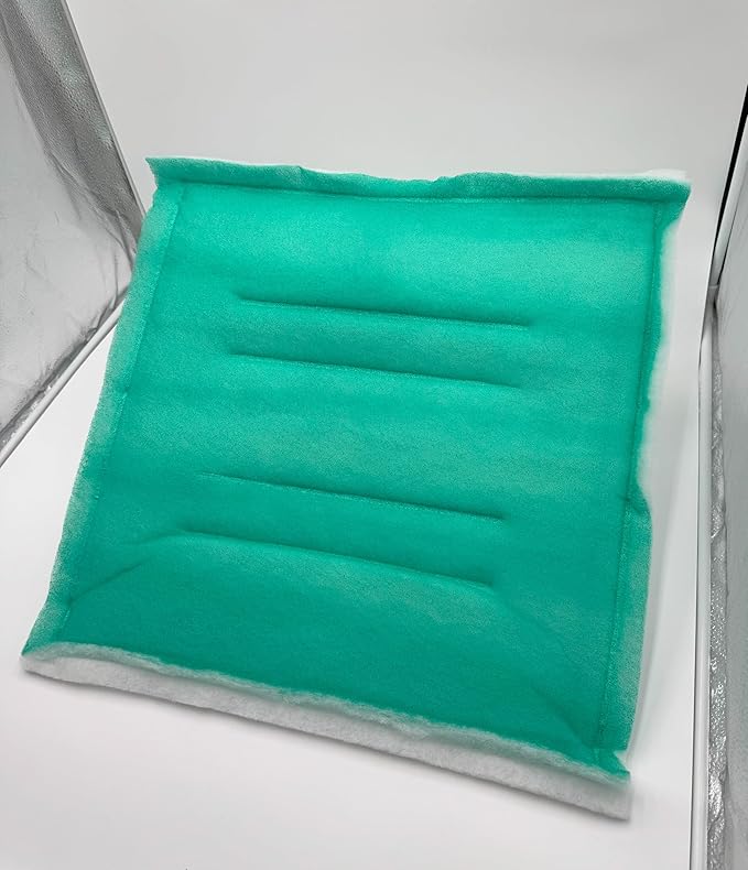 Paint Booth Intake Air Filter Panel, Crossdraft Spray Booth Filter Pad (24/case, 20" x 20")