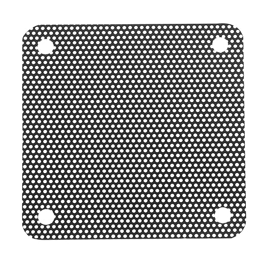 MECCANIXITY 10PCS PC Dust Filter, 50mmx50mm PVC Computer Case Cooler Dustproof Mesh Cover Fan Grills for Computer Chassis Speaker, Black