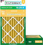 Filterbuy 16x25x4 Air Filter MERV 11 Superior Pet & Allergy Defense (2-Pack), Electrostatic Pleated HVAC AC Furnace Filters Replacement, Made in USA (Actual Size: 15.50 x 24.50 x 3.63)