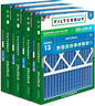 Filterbuy 20x25x5 Air Filter MERV 13 Optimal Smoke & Allergy Defense (4-Pack), Pleated HVAC AC Furnace Filters for Honeywell FC100A1037, Lennox X6673, and More (Actual Size: 19.88 x 24.75 x 4.38)
