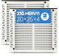 2 Pack 210 Replacement Filter Compatible with AprilAire Whole House Air Purifiers Model 1210, 1620, 2210, 2216, 3210, 4200,Size:20x25x4(20.2" x 25.4" x 3.77") MERV 11 Pleated HVAC AC Furnace Filter