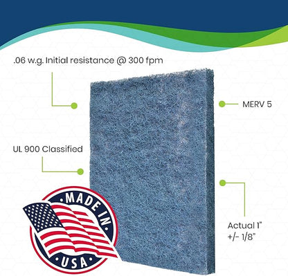 Natural Fiber Hog Hair Furnace Door Filter for Mobile, Manufactured and Modular Homes (19-1/2 x 21-3/4)
