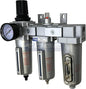 3 STAGE, HEAVY DUTY INDUSTRIAL GRADE FILTER REGULATOR COALESCING DESICCANT DRYER SYSTEM FOR COMPRESSED AIR LINES, METAL BOWLS, GREAT FOR PAINT SPRAY AND PLASMA CUTTER (3/4" NPT, AUTO DRAIN)