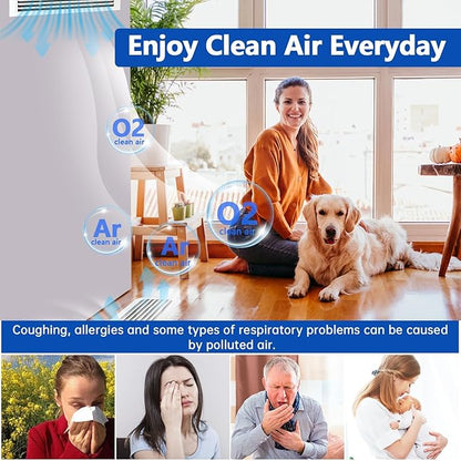 Air Vent Filters,16"x140"Cut to Fit Air Filter Material (100+Filters),MERV 8 Electrostatic Air Vent Filter for Home Floor, Grilles, Ceiling, HVAC Furnace Vents, With 48PCs Adhesive Hook Tape