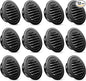 Zonon 12 Pcs Stainless Steel Soffit Vents 4 Inch Round Dryer Vent Cover with Mesh Screen for Home Outdoor Bathroom Wall Ceiling Outside Exterior Exhaust (Black)