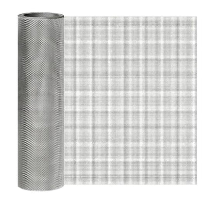 Stainless Steel Mesh Screen 20Mesh 304, 15.7" x 147" (40x375cm) Metal Mesh Screen, Rust Free Fine Wire Mesh Roll, 1mm Hole Easy to Cur For Vent Mesh, Window Screen, Filters, Cage, Garden Covers