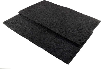 HQRP 2-Pack Activated Carbon Filter 18x10 for Deep Blue Professional ADB41002 Carbon Media Pad Replacement (Cut to fit)