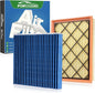 Cabin & Engine Air Filter Fits for Escape 2020-2026 1.5L/2.0L (Not Hybrid); Bronco Sport 2021-2026 1.5L/2.0L; Maverick 2022-2026 2.0L (Not Hybrid) Air Filter Replace#CF12772 JX6Z9601A