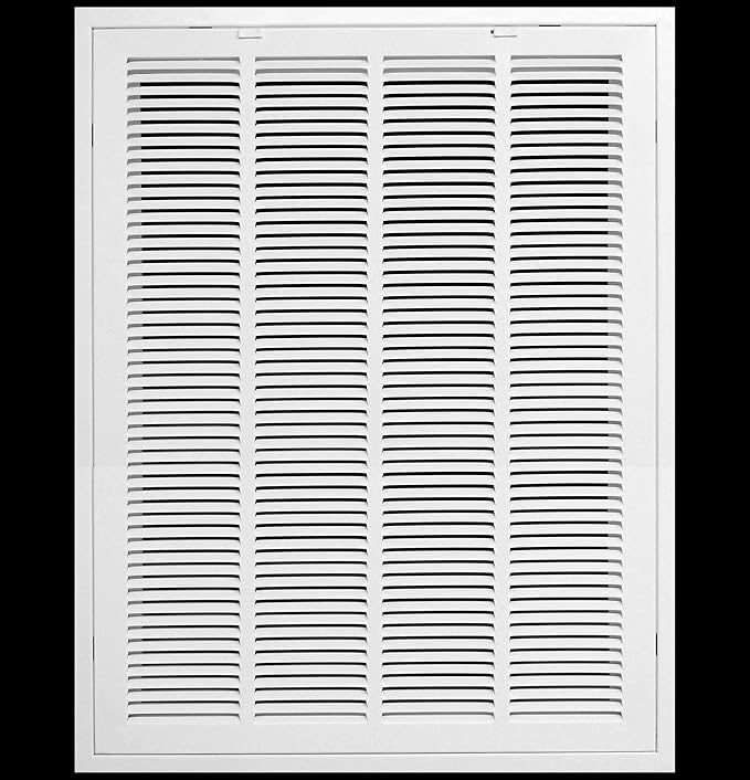 HVAC Premium 20 x 34 Duct Opening Steel Return Air Filter Grille, for 1-inch Filter, Removable Door, Flat Stamped HVAC Vent Cover Grille, Outer Dimensions 22.5 x 36.5