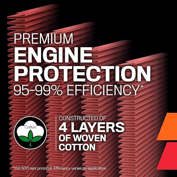 K&N High-Flow Original Lifetime Engine Air Filter: Increase Power: Premium, Washable: Compatible with 2019-2025 Cadillac/Chevy/GMC: Escalade, Silverado, Suburban, Tahoe, Sierra, Yukon, 33-5083