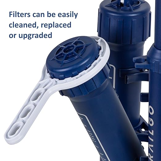 Pro Water Purifier Water Purification System for Survival - High-Volume Hand Pump Portable Water Filter for Camping, Hiking, Hunting, Emergency Preparedness - 3-Stage Water Filtration System