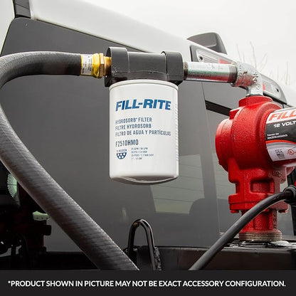 Fill-Rite F2510HM0 10-Micron Water Detecting Fuel Filter – 25 GPM Diesel, Gasoline, B20 Biodiesel & E15 Ethanol Compatible