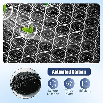 CF12150 Cabin Air Filter with Activated Carbon for 2015-2024 Ford F150 F250 F350 F450 F550 Super Duty Expedition & Lincoln Navigator Accessories, HEPA Air Filter Replacement, 1 Pack