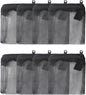 Pawfly 8 Pack Aquarium Filter Media Bags, Fish Tank Fine Mesh Bag with Plastic Zipper Aquarium Reusable Mesh Bag for Activated Carbon, Bio Filter Balls, Filter Stones (3" x 4")
