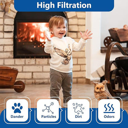 Funmit Humidifier Filters Replacement for Honeywell Humidifier Filter HAC-504 HAC-504AW and Honeywell Filter A, Replacement for Honeywell HCM-350 HCM-500 HCM600 Cool Mist Humidifiers, 6 Pack, White