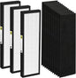 3-Pack FLT4825 HEPA Filter B Replacement Compatible with G-guardian Air Purifier Models AC4825 AC4300 AC4800 AC4850PT AC4900CA AC4820 AP2200CA with 12 Activated Carbon Pre-Filters