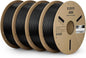 ELEGOO ASA Filament 1.75mm Deep Black 4KG, UV & Weather Resistant 3D Printer Filament Bundle for Outdoor Functional Parts, High Impact Strength Engineering Grad 1kg Spool (2.2lbs) Fit for FDM Printers