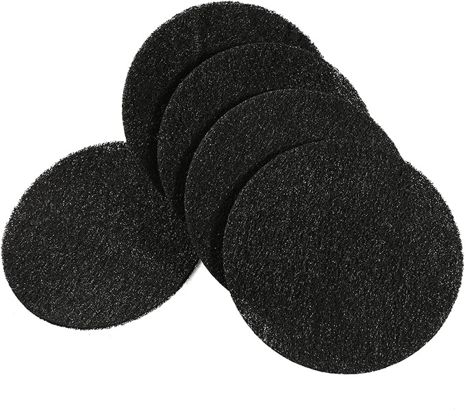 Resinta 6 Compost Bin Filters - Activated Carbon Compost Bin Replacement Filters (6.25 Inches)