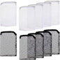 10 Pieces Aquarium Filter Bags Fish Tank Media Mesh Filter Bags Net Bag with Zipper for Charcoal Pelletized Remove Activated Carbon, Biospheres, Ceramic Rings