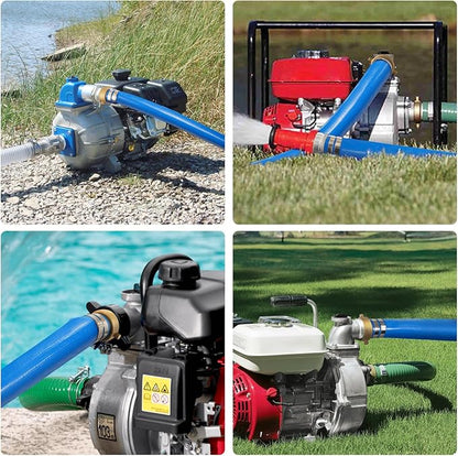 3" x 50 ft Backwash Hose for Swimming Pools, Heavy Duty PVC Lay Flat Water Discharge Hose,Durable Pool Drain Hose with Aluminum Pin Lug Fittings for Pump And Filters