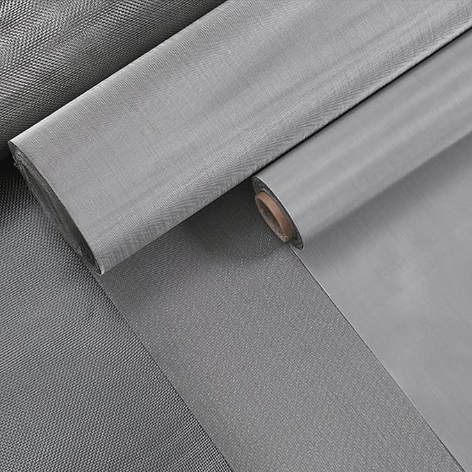 304 Stainless Steel Woven Wire Mesh, Metal Mesh Panel, 150 Mesh Ultra-Fine Filter Screen for Cabinet Ventilation & Window Screen Replacement, Wire Cloth, Insect Barrier