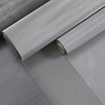 304 Stainless Steel Woven Wire Mesh, Metal Mesh Panel, 150 Mesh Ultra-Fine Filter Screen for Cabinet Ventilation & Window Screen Replacement, Wire Cloth, Insect Barrier