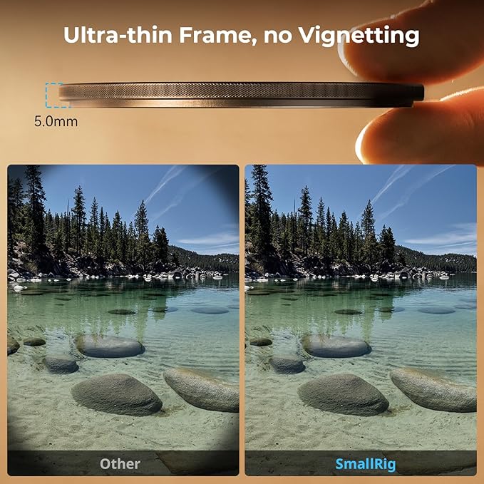 SmallRig 67mm Magnetic Circular Polarizers Filter + 67mm Threaded Filter Ring, HD Optical Glass 28 Layer Multi Nano Coated Circular Polarizing Filter Magnetic CPL Waterproof Scratch Resistant - 4582
