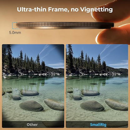 SmallRig 67mm Magnetic Circular Polarizers Filter + 67mm Threaded Filter Ring, HD Optical Glass 28 Layer Multi Nano Coated Circular Polarizing Filter Magnetic CPL Waterproof Scratch Resistant - 4582