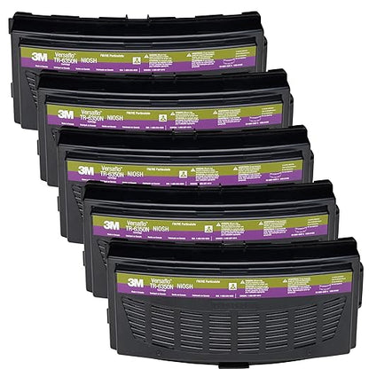 3M Versaflo Formaldehyde/HEPA Cartridge TR-6350N, NIOSH Approved, for TR-600/800 PAPR Series, Case of 5