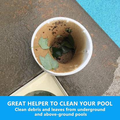 60 Pack Pool Skimmer Socks, Pool Filter Socks for Skimmer Baskets, Ultra-Fine Mesh Skimmer Sock Cleans Debris and Leaves for In-Ground and Above Ground Pools