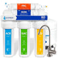 Express Water Reverse Osmosis Water Filtration System – 5 Stage RO Water Filter System with Faucet and Tank – Under Sink Water Filter – 100 GPD