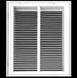HVAC Premium 12 x 18 Duct Opening Steel Return Air Filter Grille, for 1-inch Filter, Removable Door, Flat Stamped HVAC Vent Cover Grille, Outer Dimensions 14.5 x 20.5