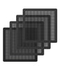 MoKo 140 x 140mm PC Case Magnetic Dust Mesh Filter, 0.5mm PVC Mesh Hole Computer Cooler Fan, Magnetic Frame Dustproof Cover Grill for Computer PC Case - 4PCS