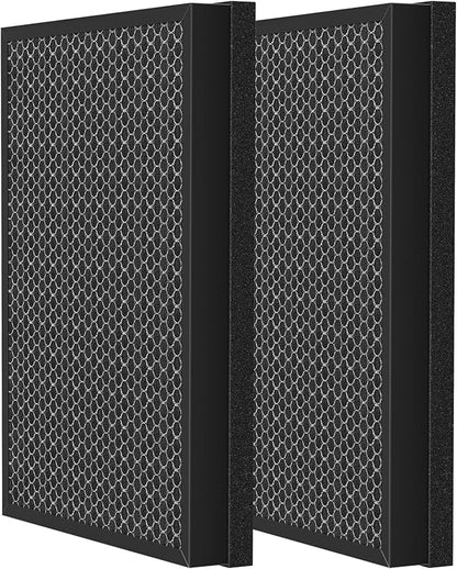 400 Air Purifier Replacement Filter True HP-14 HEPA Filter Compatible with Puro 400 Air Purifier, 3-in-1 HEPA with Activated Carbon Filter Attach 99.97% of Pet Dander, Smoke, Pollen, 2 Pack