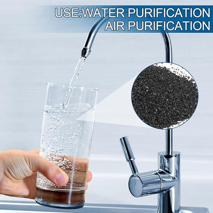 6.6 Lbs Bulk Activated Charcoal Water Distiller Charcoal Filters Media for Filtration，Coconut Hull Granular Activated Carbon