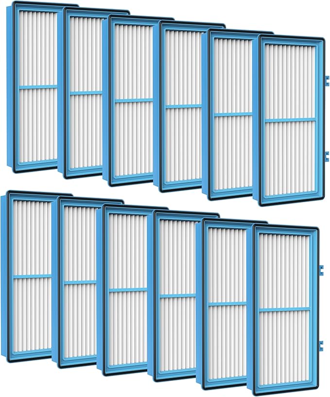 Nispira AER1 Filter Replacement for Holmes Air Purifier HAPF30AT HAP242-NUC Total Air 12 Packs, 1.2 x 10 x 4.6 Inches