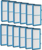 Nispira AER1 Filter Replacement for Holmes Air Purifier HAPF30AT HAP242-NUC Total Air 12 Packs, 1.2 x 10 x 4.6 Inches