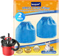 KEEPOW VRC2 Cloth Filter Compatible with Vacmaster 1.5 to 3.2 Gallon Wet/Dry Vacuums, Also Compatible with Shop Vac AA155 AA256 AA255, 2 Pack
