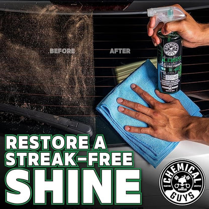 Chemical Guys Starter Car Care & Cleaning Kit, 7-Piece Detailing Car Wash Kit with 6 Premium 16 oz Care Chemicals and Accessories for Washing, Waxing, and Interior Cleaning