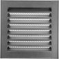 Repa Market 8" x 8" Inch (Inner Dimensions) Galvanized Steel Soffit Vent Cover - Louvered Square Gable Vent with Mesh Screen - Intake/Exhaust Ventilation Grill - HVAC Ducting Return Air Vent Cover