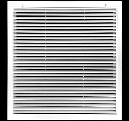 20" X 25" Aluminum Return Filter Grille for 1" Filter - Easy Airflow - Linear Bar Grilles [Outer Dimensions: 22.5w X 27.5h]