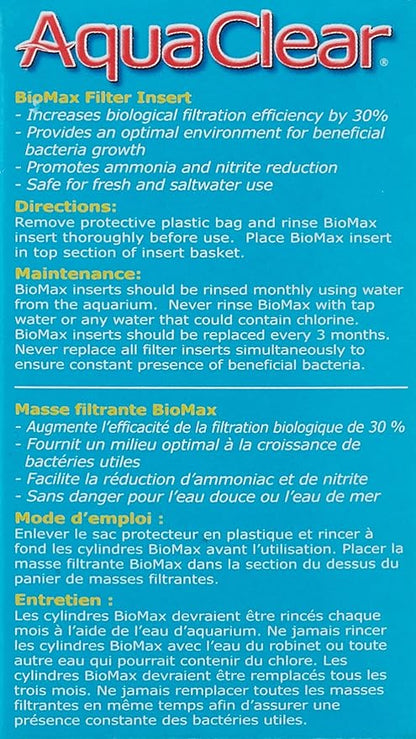 Aqua Clear AquaClear 20 BioMax, Aquarium Filter Replacement Media, A1370A1