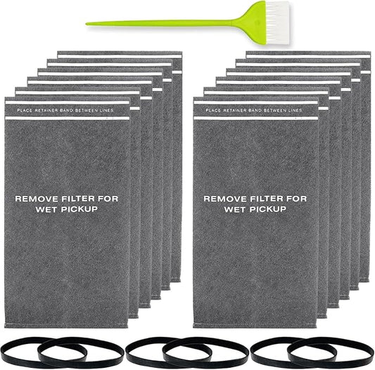 12 Pack 38737 Replacement for Craftsman 2.5 Gallon Shop Vac Filter Bags, compatible with CRAFTSMAN 2 to 2.5 Gallon Wet/Dry Vacuums and 5 Gallon Powerhead Bucket Vac, Part 9-38737 / CMXZVBE38737